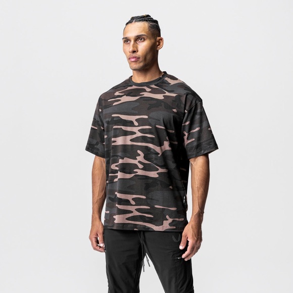 ASRV 0514. COTTONPLUS™ OVERSIZED TEE - RUST CAMO - Picture 1 of 3